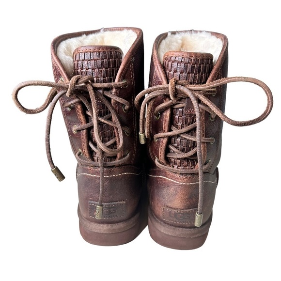 UGG Mariana S/N 1008426 Brown Leather Boots. Size 7 - Picture 4 of 10